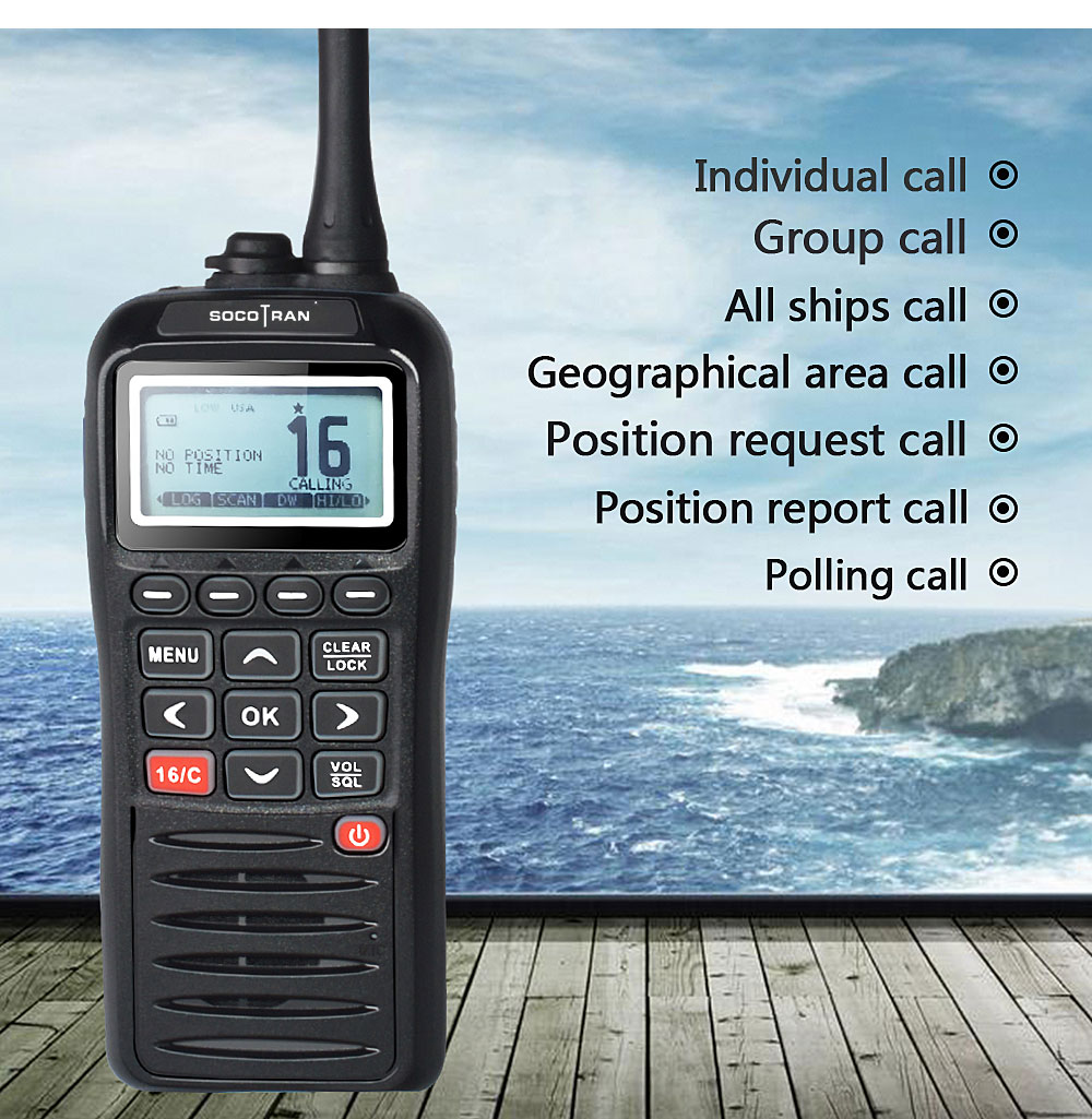 RS-38M Marine Handheld VHF Tri-watch Radio