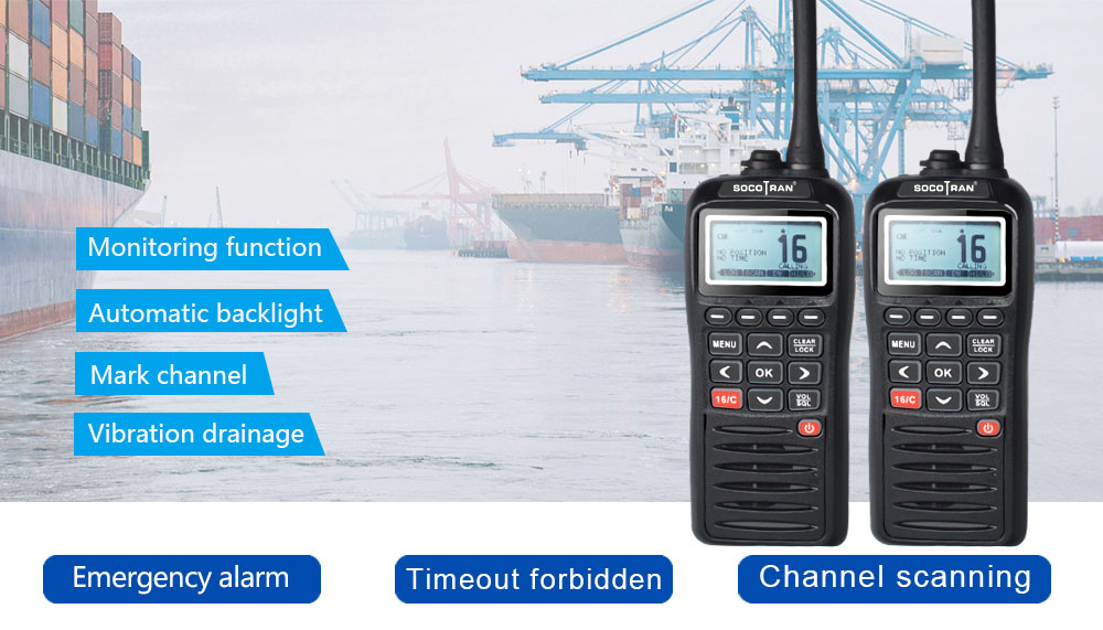 RS-38M Marine Handheld VHF Tri-watch Radio