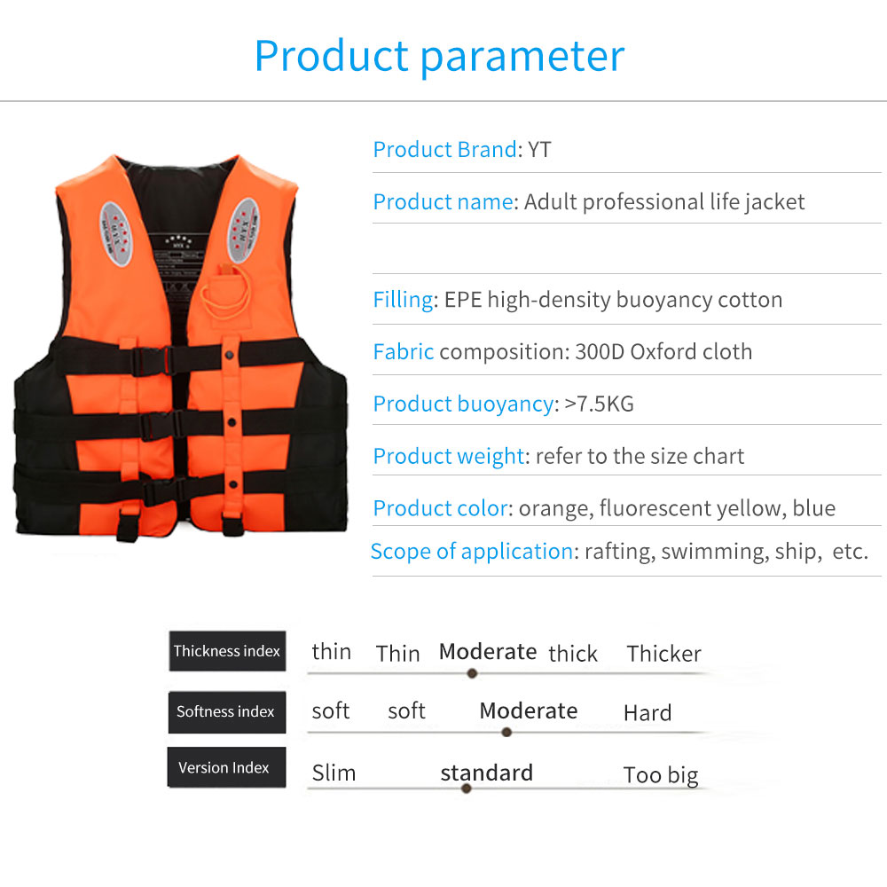 Adult Life Jacket Outdoor Swimming Boating Driving Vest Survival Suit Life Jacket For Adult Children Life Vest Water Sport Vest